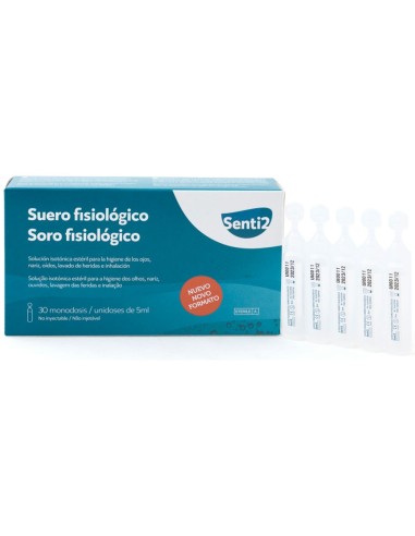 SUERO FISIOLOGICO ESTERIL SENTIDOS MONODOSIS 5 ML CAJA 30 UD.