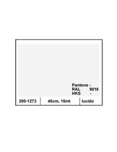 ROLLO ADHESIVO D-C-FIX BLANCO ANCHO 45 CM LARGO 15 MT