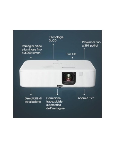 VIDEOPROYECTOR EPSON CO-FH02 XGA 3000LUM. LCD 1080P HDMI 1.4 USB2.0