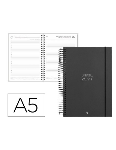 AGENDA OFICINA  2027 ESP.OLBIA D/P A5 BILINGUE 60G PAPEL FSC NG.
