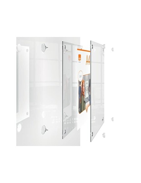MARCO PORTANUNCIOS NOBO ACRILICO TPTE. REMOV.A4 S/MARCO 261X24X346MM