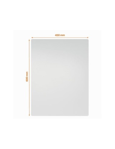 PIZARRA BL.NOBO MODULAR SIN MARCO ACERO MAGNETICA 600X450MM