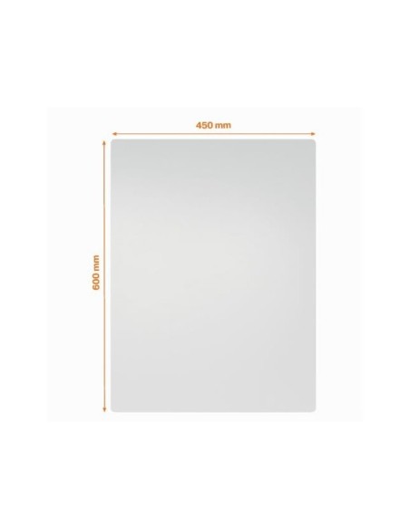 PIZARRA BL.NOBO MODULAR SIN MARCO ACERO MAGNETICA 600X450MM