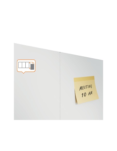 PIZARRA BL.NOBO INFINITY SIN MARCO ACERO LACADO MAGNETICO 1200X900MM