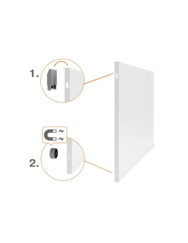 PIZARRA BL.NOBO INFINITY SIN MARCO ACERO LACADO MAGNETICO 900X600MM