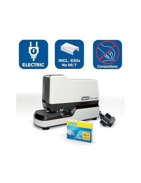 GRAPADORA RAPID PRO 90EC ELECTRICA BL.CAPACIDAD 50H. GRAPAS N 66 N 44