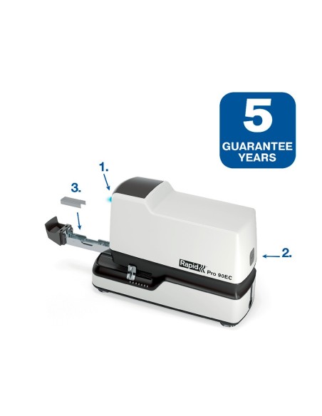 GRAPADORA RAPID PRO 90EC ELECTRICA BL.CAPACIDAD 50H. GRAPAS N 66 N 44