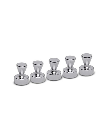 IMAN MAUL CONICO NEODIMIO 1,2 CM DIAM PESO MAX. 3,5 KG PLATA 5 UD.
