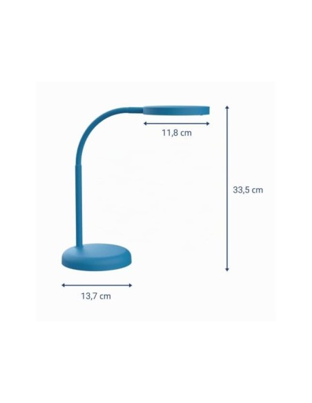LAMPARA ESCRITORIO MAUL LED JOY AZ. 137X335X358MM