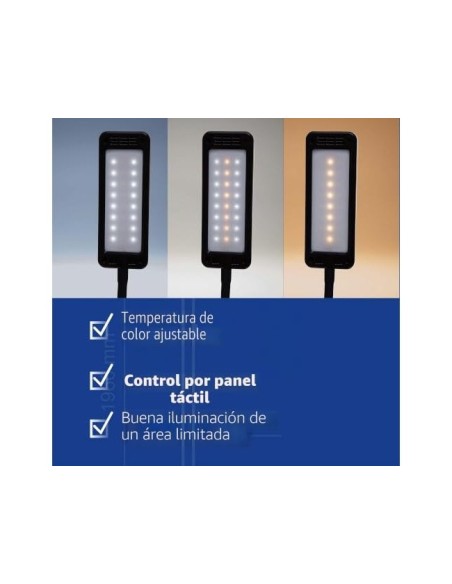 LAMPARA ESCRITORIO MAUL LED PEARLY 3 NIV. INTENSIDAD NG.106X375X357MM