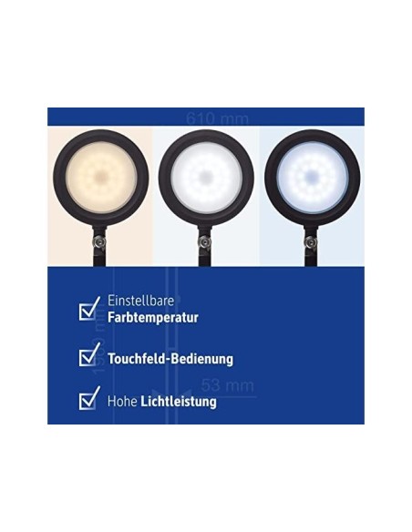 LAMPARA ESCRITORIO MAUL LED GRACE VARIO NG.205X466X365MM