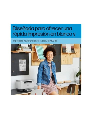 MULTIFUNCION HP LASERJET M234D A4 LASER MONOCROMO A4 WIFI 29PPM NG.