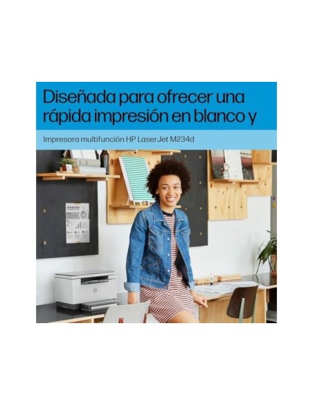 MULTIFUNCION HP LASERJET M234D A4 LASER MONOCROMO A4 WIFI 29PPM NG.