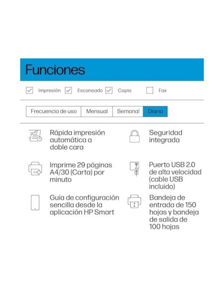 MULTIFUNCION HP LASERJET M234D A4 LASER MONOCROMO A4 WIFI 29PPM NG.