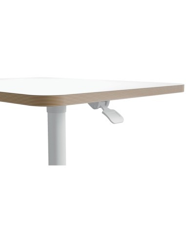 MESA LEITZ ERGO REG.EN ALTURA NEUMATICA TABLERO 80X60 CM 4 RUEDAS BL.