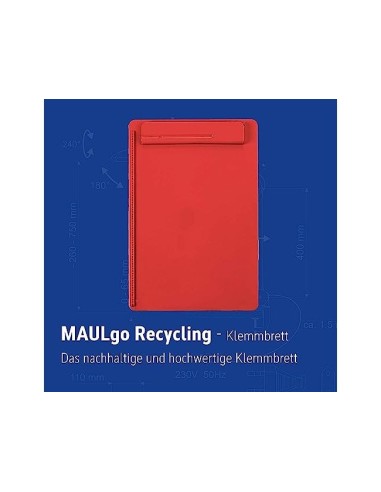PORTANOTAS MAUL GO A4 PLAST.RECICLADO PINZA RJ.
