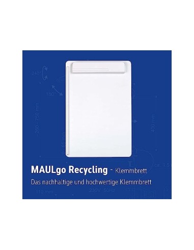 PORTANOTAS MAUL GO A4 PLAST.RECICLADO PINZA BL.