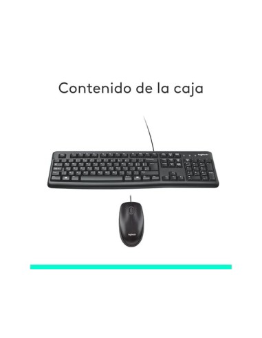 TECLADO+RATON LOGITECH MK120 USB CABLE NG.