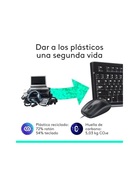 TECLADO+RATON LOGITECH MK120 USB CABLE NG.