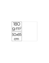 CARTULINA LIDERPAPEL 50X65 CM 180G/M2 BLANCO PAQUETE DE 25 2