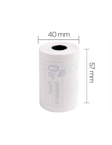 ROLLO SUMADORA EXACOMPTA TERMICO TPV 57MM X 40MM 55 G/M2 FSC SIN FENO