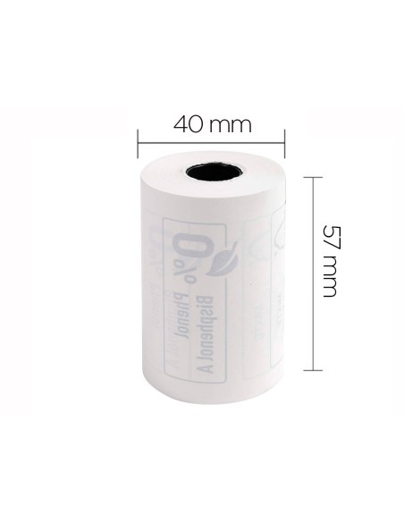 ROLLO SUMADORA EXACOMPTA TERMICO TPV 57MM X 40MM 55 G/M2 FSC SIN FENO