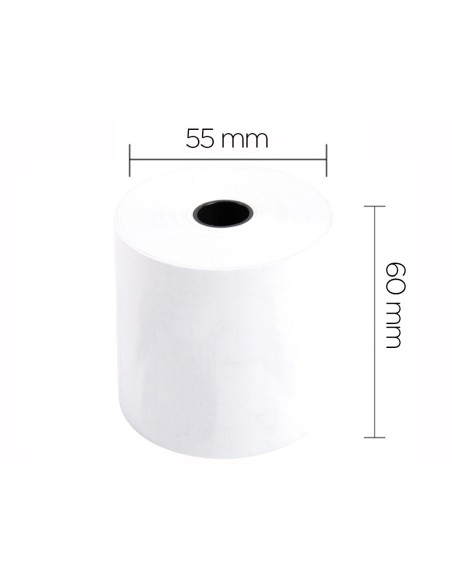 ROLLO SUMADORA TERMICO 60 MM ANCHO X 55 MM DIAMETRO