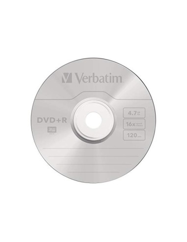 DVD+R VERBATIM 4.7GB VEL. 16X 120 MIN 25 UD.