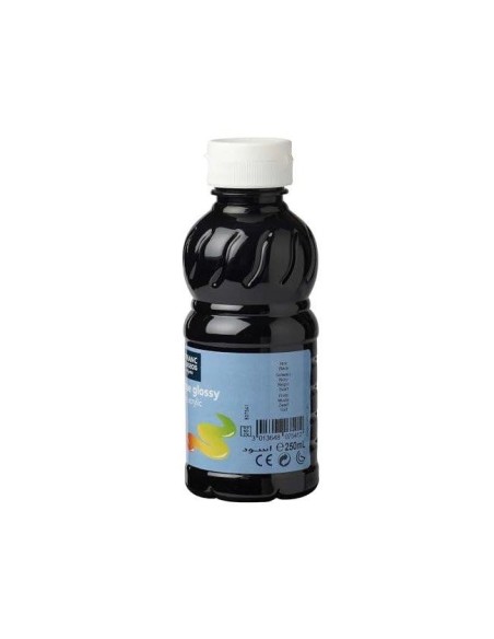 PINTURA ACRILICA L&B BRILLO NEGRO BOTE DE 250 ML