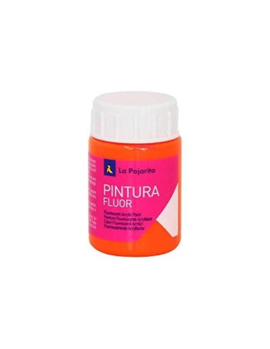 PINTURA LATEX LA PAJARITA F-02 NARANJA FLUORESCENTE 75ML
