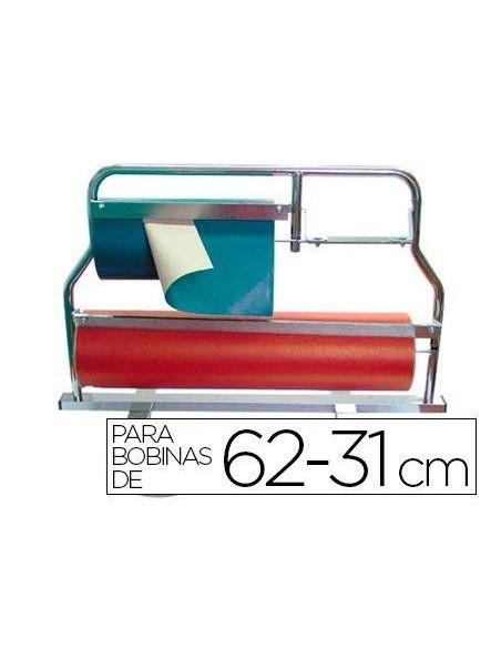 PORTARROLLOS MOSTRADOR CORTA PAPEL PINTADO PARA BOBINAS 62-31 CM