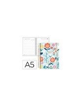 AGENDA OFICINA  2027 ESP.FANTASY D/P A5 BILINGUE 70G PAPEL  FLOWERS 2