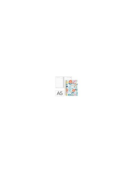 AGENDA OFICINA  2027 ESP.FANTASY D/P A5 BILINGUE 70G PAPEL  FLOWERS