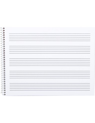 BLOC ESP. LIDERPAPEL MUSICA A5 PENTAGRAMA 4MM 20H 100GR. C/INTERLINEA