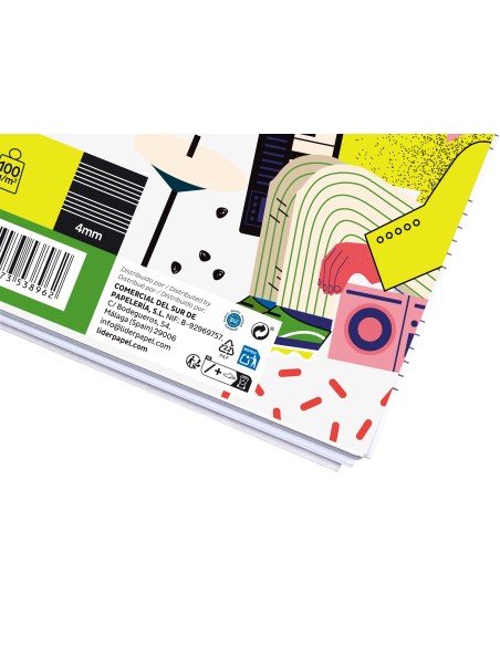 BLOC ESP. LIDERPAPEL MUSICA A5 PENTAGRAMA 4MM 20H 100GR. C/INTERLINEA