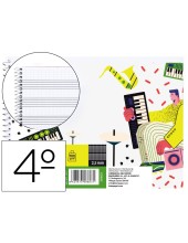 BLOC ESP. LIDERPAPEL MUSICA A5 PENTAGRAMA 2.5MM PAUTA 20H.100GR.