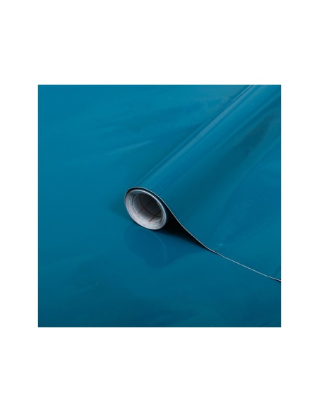 ROLLO ADH.D-C-FIX AZ. PETROLEO ANCHO 45 CM LARGO 15MT.