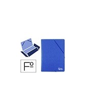 CARPETA GOMAS LIDERPAPEL FL CARTON PRESPAN 3 SOLAPAS AZ. 2