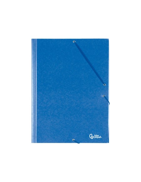 CARPETA GOMAS LIDERPAPEL FL CARTON PRESPAN 3 SOLAPAS AZ.