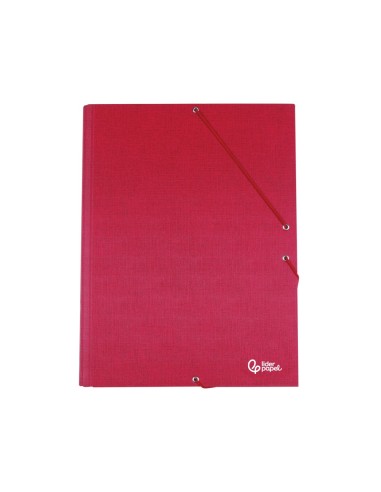 CARPETA GOMAS LIDERPAPEL FL CARTON FORRADO 3 SOLAPAS RJ.
