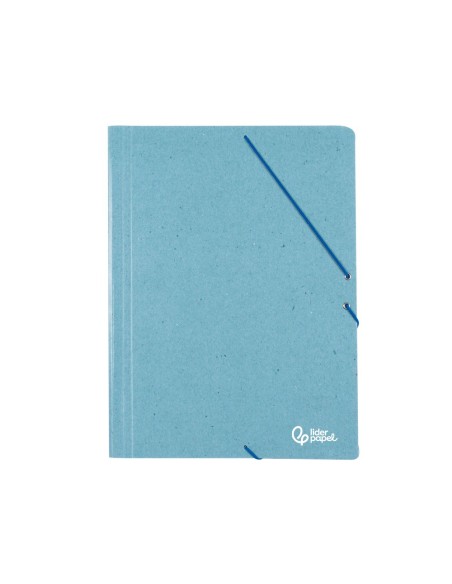 CARPETA GOMAS LIDERPAPEL A3 CARTON PRESPAN 3 SOLAPAS VE.
