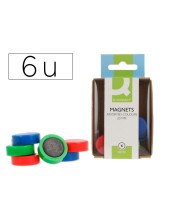 IMAN SUJECION Q-CON.IDEAL PIZARRAS MAGNETICAS 20MM SURT.CAJA 6 UD.