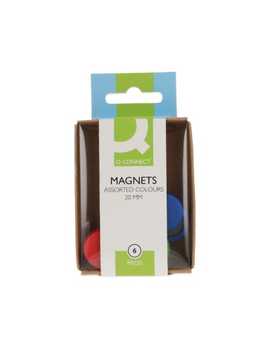 IMAN SUJECION Q-CON.IDEAL PIZARRAS MAGNETICAS 20MM SURT.CAJA 6 UD.