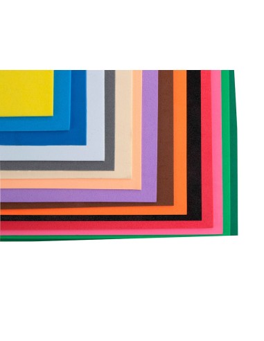 GOMA EVA NEGRO PLANCHA 50X70 CM 1,5 MM ESPESOR