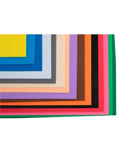 GOMA EVA NEGRO PLANCHA 50X70 CM 1,5 MM ESPESOR