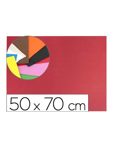GOMA EVA ROJA PLANCHA 50X70 CM 1,5 MM ESPESOR