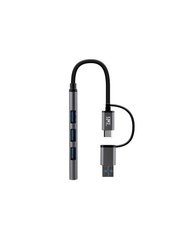 HUB TNB ULTRAFINO USB-A /USB-C 4XUSB-A ALUMINIO