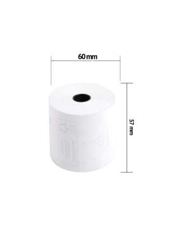 ROLLO SUMADORA EXACOMPTA TERMICO 57MM X 60MM 55 G/M2 SIN BISFENOL A