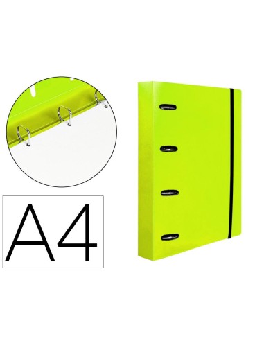 CARPETA RECAMBIO  A4 5MM 100H. 80G PP. 4AN.25MM AM.