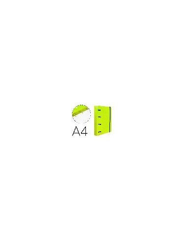 CARPETA RECAMBIO  A4 5MM 100H. 80G PP. 4AN.25MM AM.